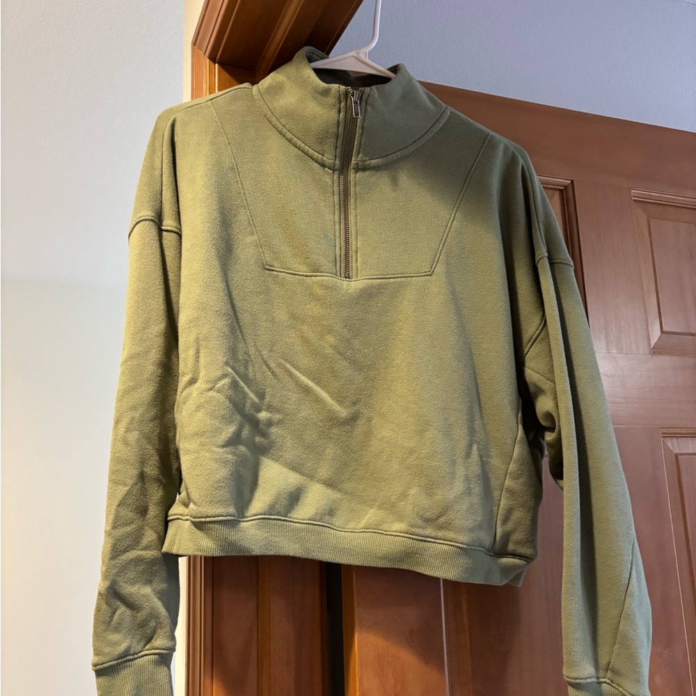 Target colsie Olive Green Half-Zip Pullover